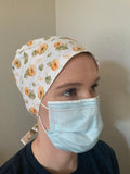 White Pumpkins Scrub Hat- Style 1