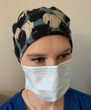 Cats With Tan Pumpkins Scrub Hat- Style 1