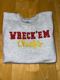 Wreck’ Em Chiefs Embroidery Short Sleeve T-Shirt