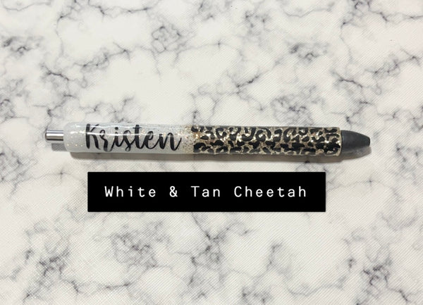Cheetah Glitter Pen