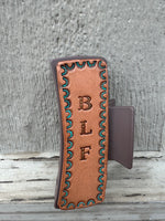 Personalized with Border Claw Clip