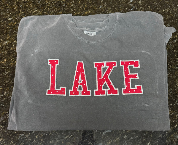 LAKE Embroidery Short Sleeve T-Shirt