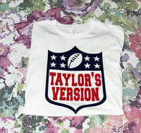 Taylor’s Version Football Short Sleeve T-Shirt