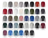 Rainbow Specialty Long Sleeve T-Shirt -Blue, Pink & White