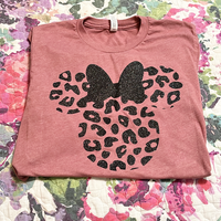 Girl Mouse Head Cheetah Sweater