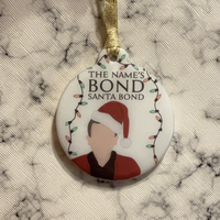 The Names Bond Santa Bond Christmas Ornament