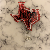 Wreck Em Stethoscope Texas- Acrylic Glitter