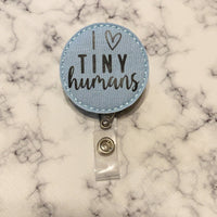 I Heart Tiny Humans- Light Blue