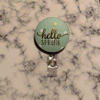 Hello Spring Mint Polka Dot Fabric