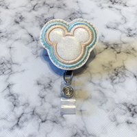 Light Blue & Peach Mouse Ears