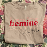 Be Mine Valentine Layered Short Sleeve T-Shirt