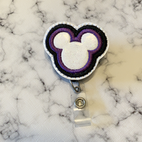 Black & Purple Mouse Head