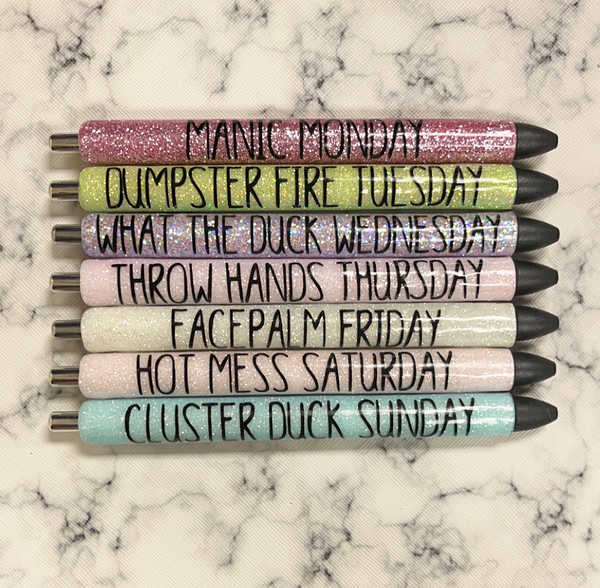 LAST CHANCE - LIMITED STOCK - SALE - Liquid Dripping Pens with Glitter