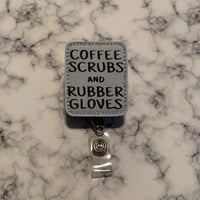 Coffee Scrubs And Rubber Gloves