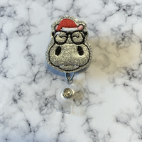 Hippo Santa With Glasses