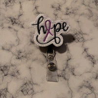 Hope- Purple Awareness Ribbon