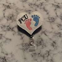 FCU Baby Feet Heart-White