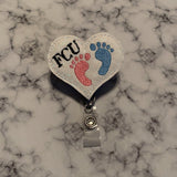 FCU Baby Feet Heart-White