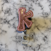 K Initial- Light Pink